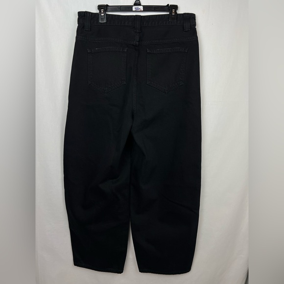 Khaite Preen Denim High Rise Wide Leg Denim Jeans in Black - Size 32 - Picture 8 of 16